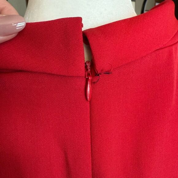 Liz Claiborne Vibrant Red Midi Dress - Picture 5 of 10